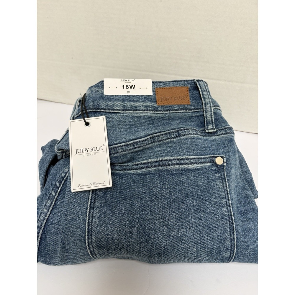 Judy Blue NWT Hi-Rise Relaxed Denim Jeans Size 18W Style #88262 Non Distressed